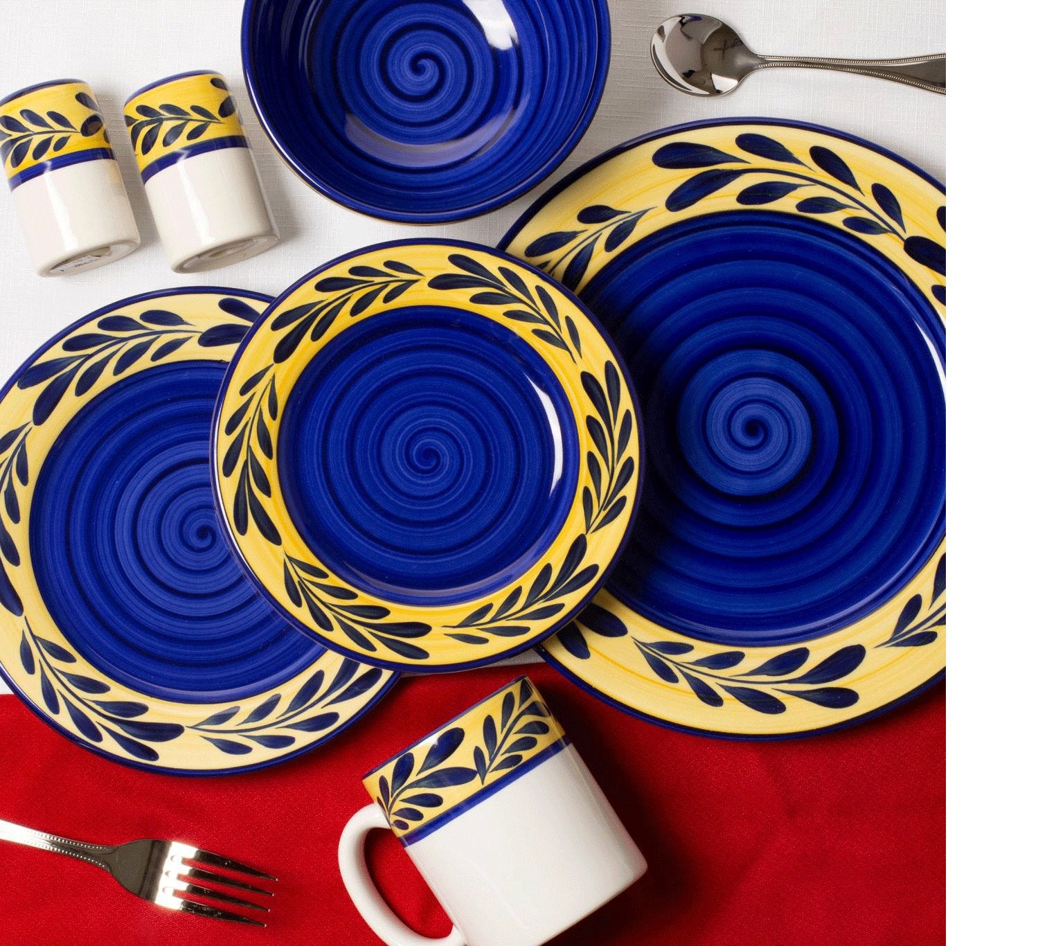 Blue And Yellow Dinnerware Sets: Vibrant Dining Elegance 3 Blue And Yellow Dinnerware Sets: Vibrant Dining Elegance