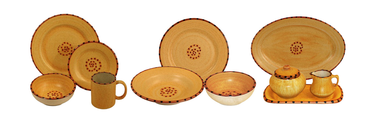 HF Coors Aurora ceramic dinnerware