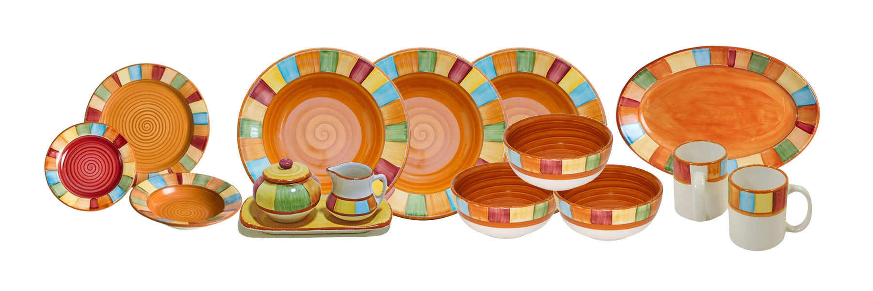 HF Coors Serape ceramic dinnerware