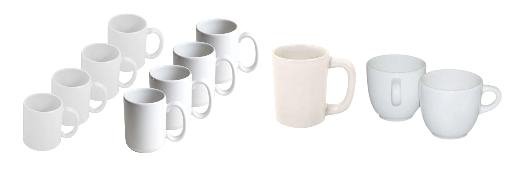 HF Coors White Mugs collection