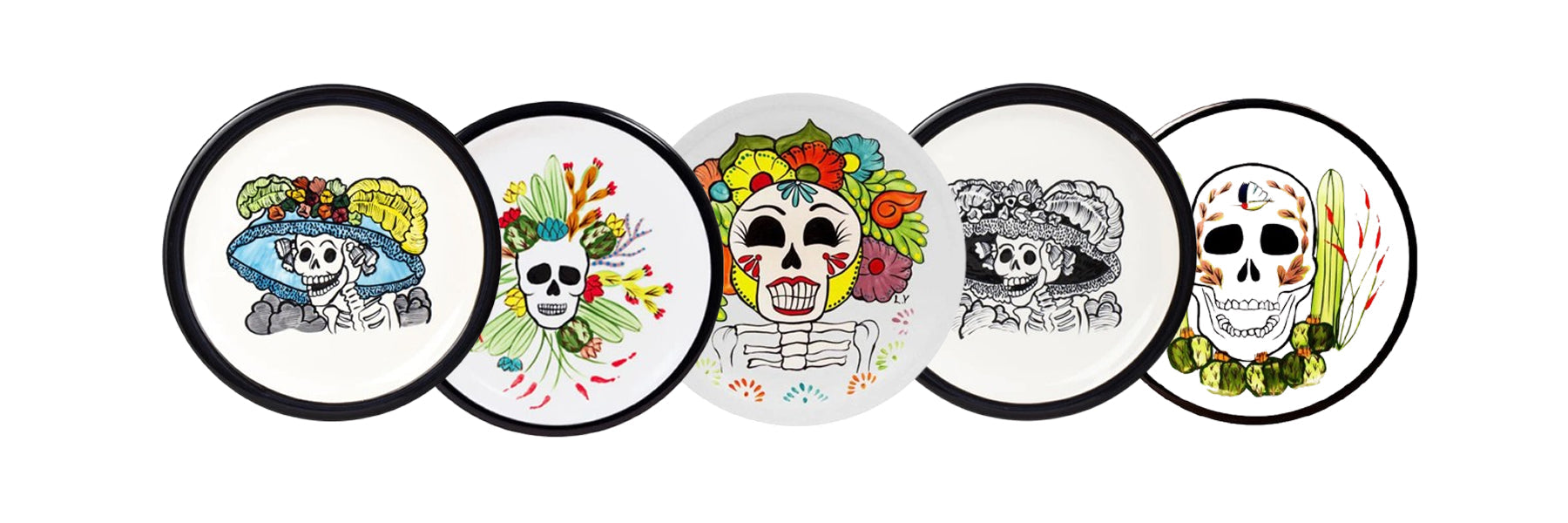 HF Coors Day of the Dead ceramic dinnerware