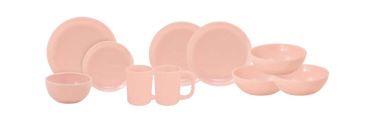 HF Coors Studio Coupe Matte Pink ceramic dinnerware