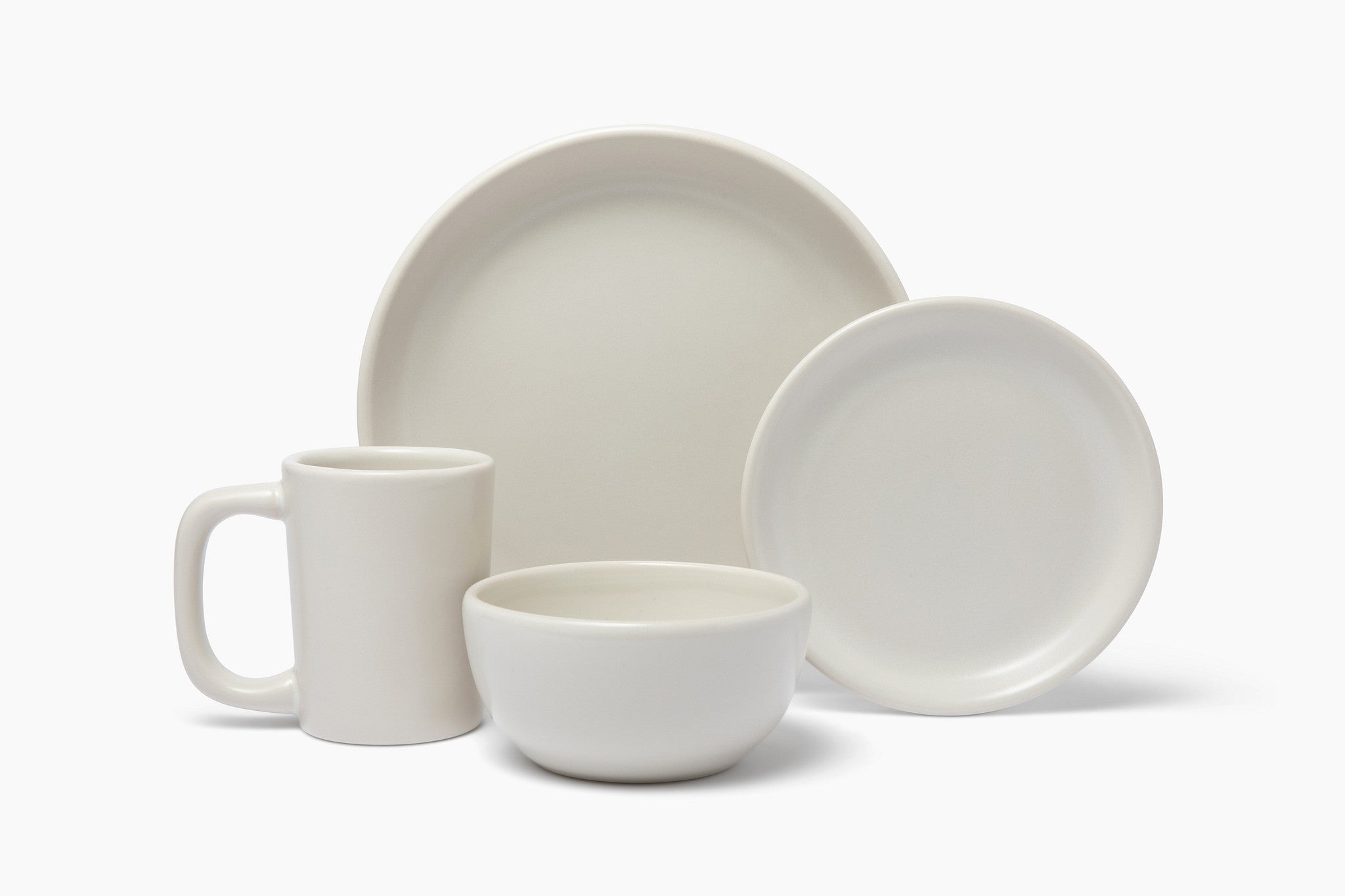 HF Coors Studio Coupe Matte White Dinner Plate - American-made ceramic dinnerware, Tucson Arizona