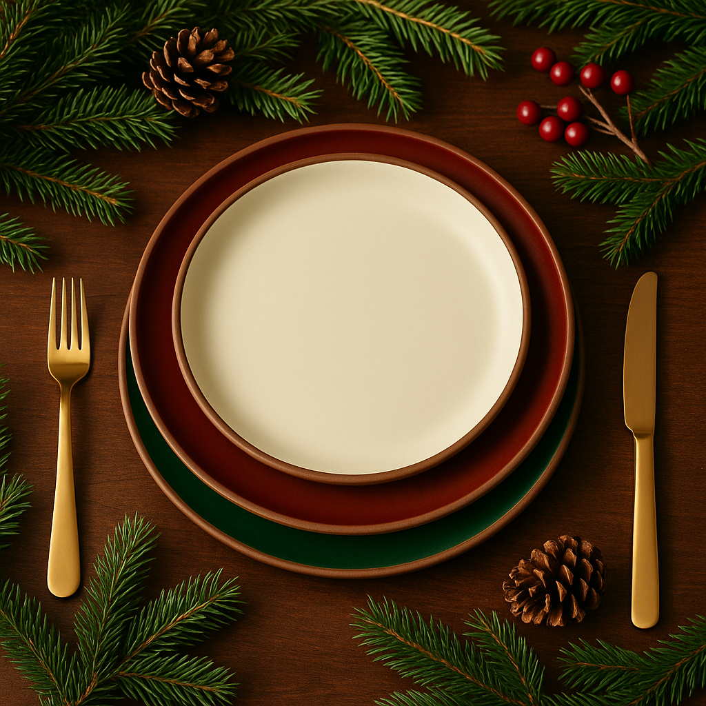 Couped Dinner Plate - Winter Collection