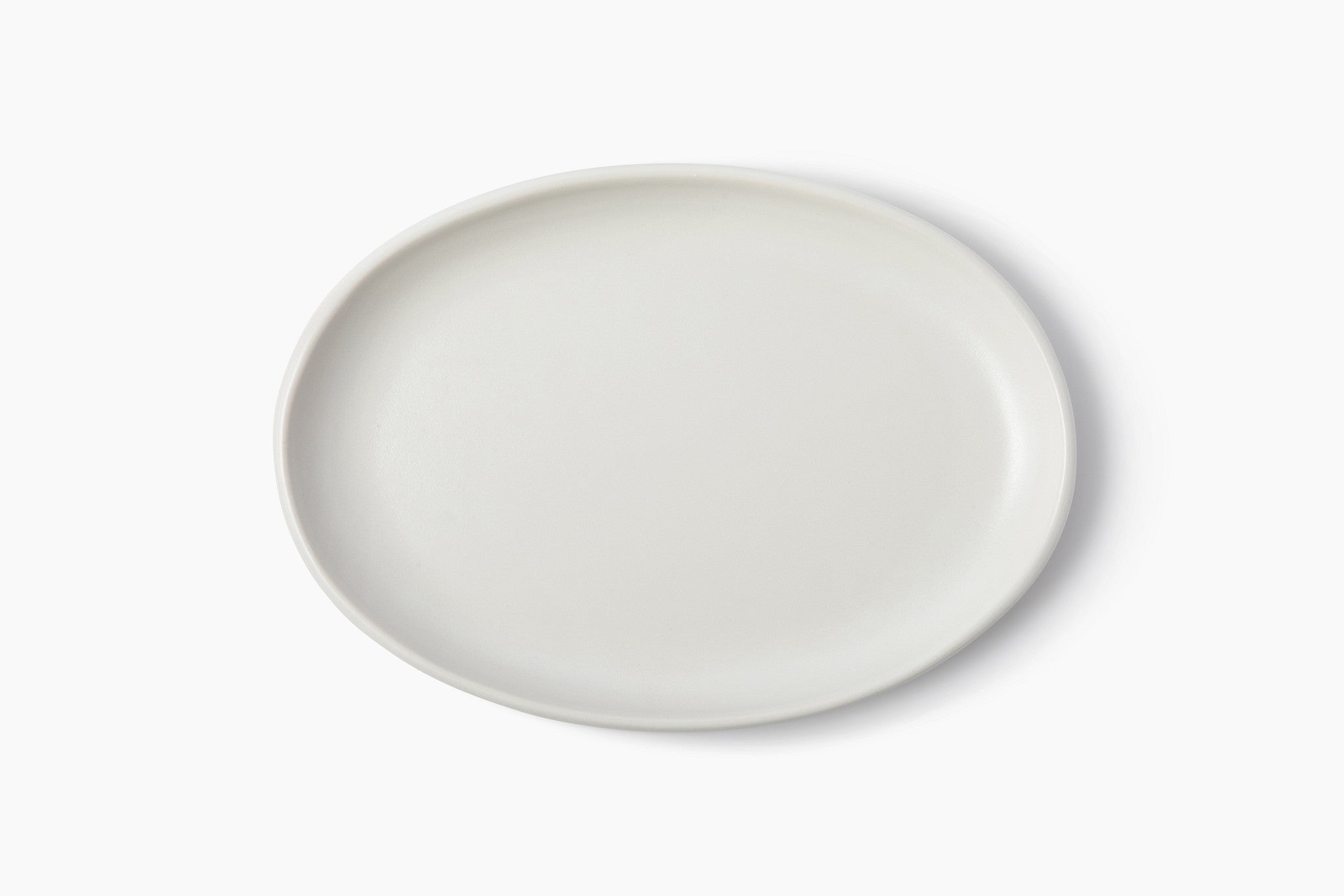 Studio Coupe Oval Serving Platter | Matte White