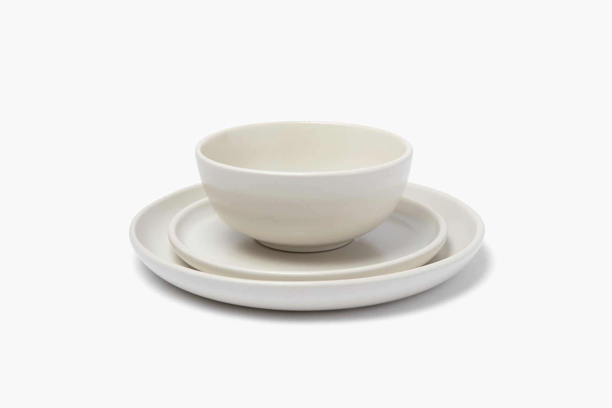 HF Coors Studio Coupe Matte White Dinner Plate - American-made ceramic dinnerware, Tucson Arizona