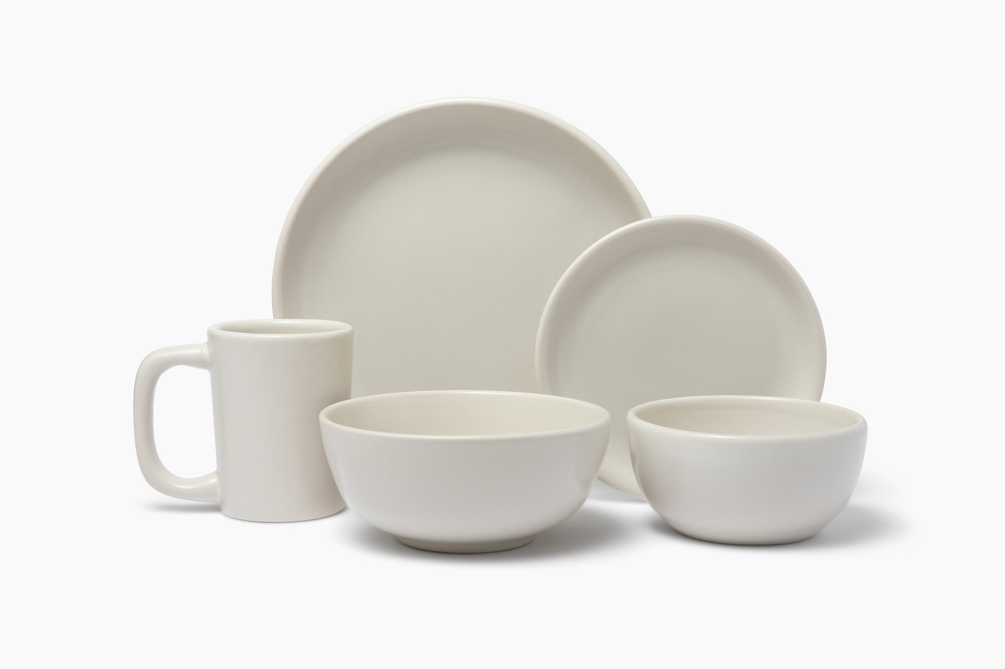 HF Coors Studio Coupe Matte White Dinner Plate - American-made ceramic dinnerware, Tucson Arizona