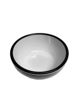 Load image into Gallery viewer, Bowl Set - Set of 4 - White &amp; Black | Tuxedo 22 oz, 6 1/4″ diameter
