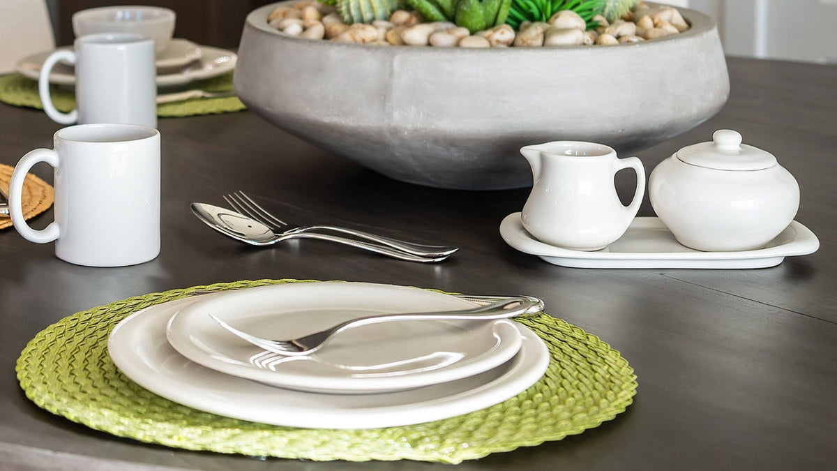HF Coors American Bistro dinnerware table setting