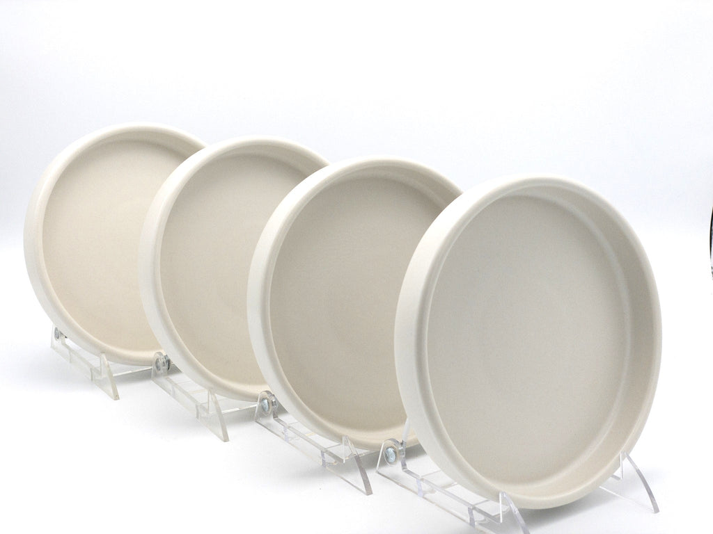 American Modern Salad Plate Set - Set of 4 - Matte White