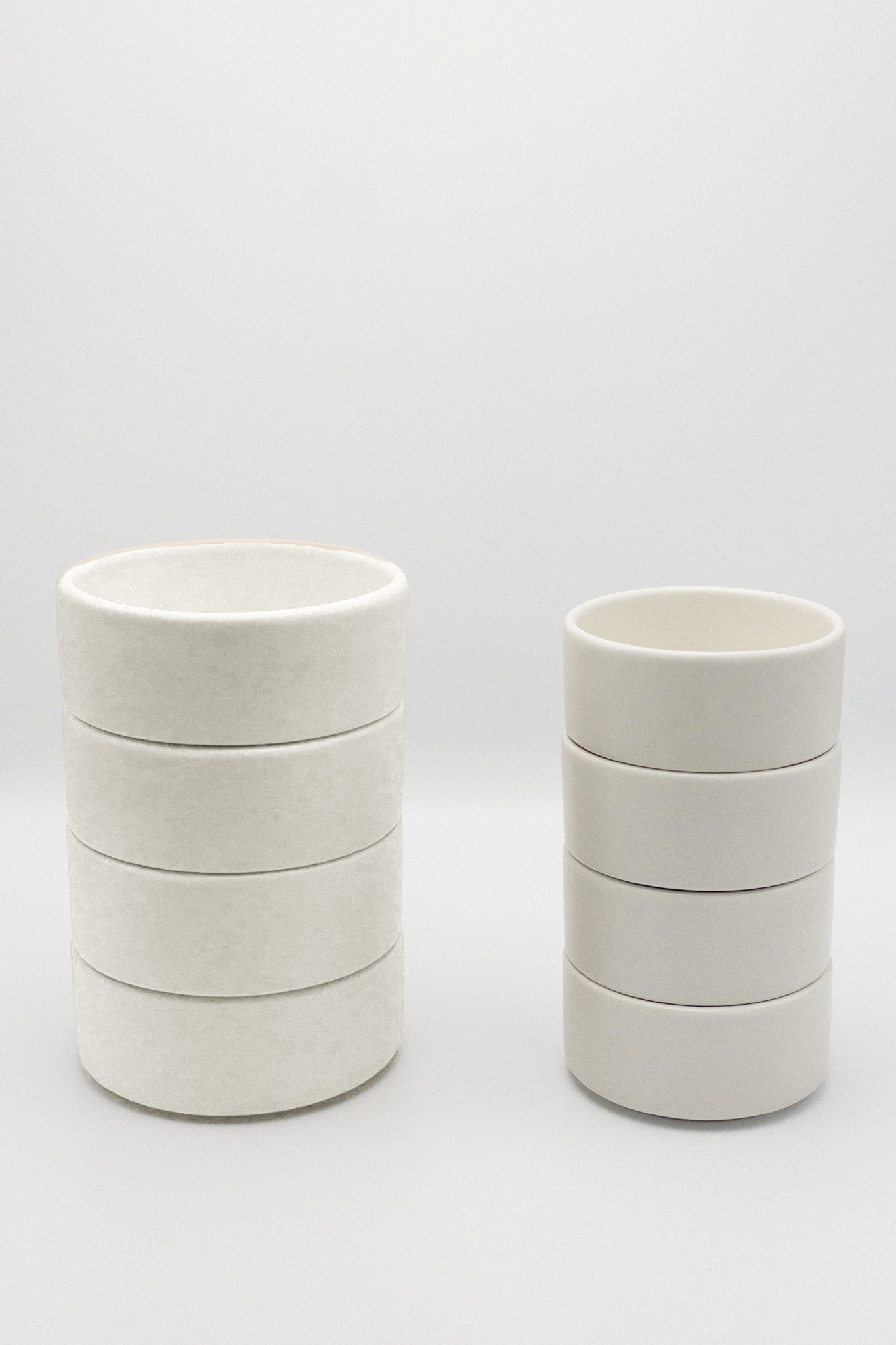 American Modern Small Bowl – Set of 4 – Matte White