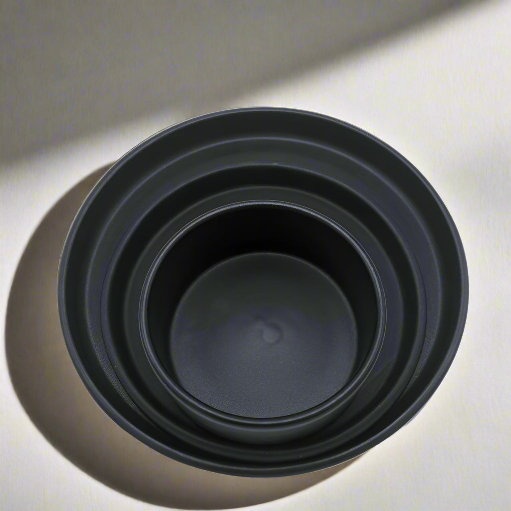 American Modern Dinnerware Set - 12 piece - Matte Black