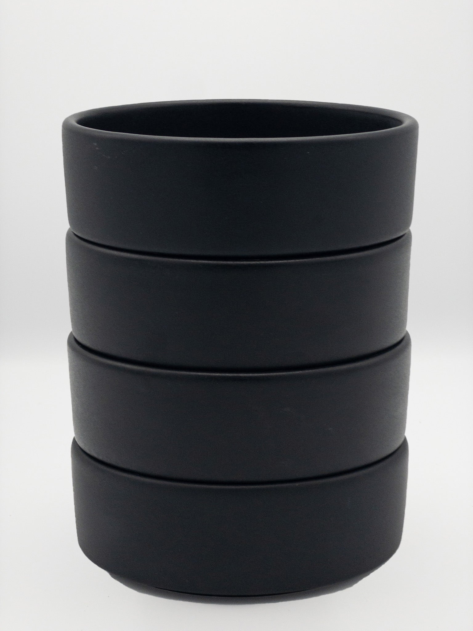 American Modern Entrée Bowl – Set of 4 – Matte Black