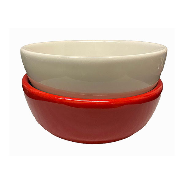 Valentine Bowl Duplet - Set of 2 - Red & White