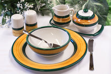 Load image into Gallery viewer, Dinnerware Set - 12 piece -Brown &amp; Green | Terra Patina

