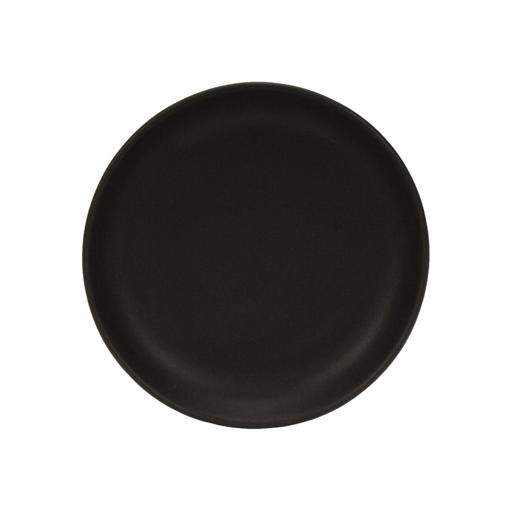 Couped large dinner plate set set of 4 matte black matte black