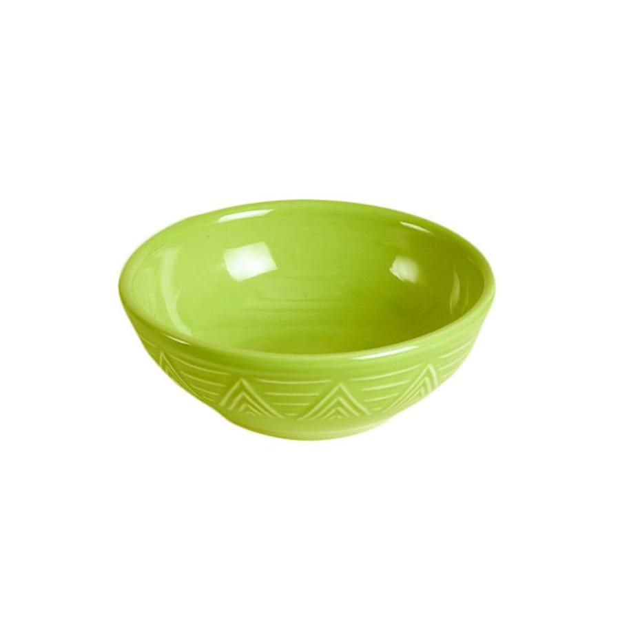Cereal Bowl Set - Set of 4 - Green | Aztec Pattern