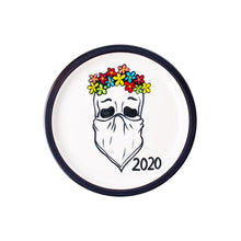 Load image into Gallery viewer, Dinner plate covid mask flowers day of the dead
