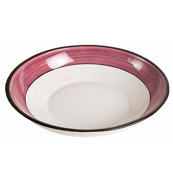 Extra Large Serving Bowl - White & Purple | Spree Pattern