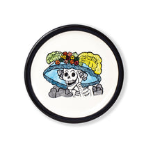 Load image into Gallery viewer, Dinner plate colorful katrina day of the dead
