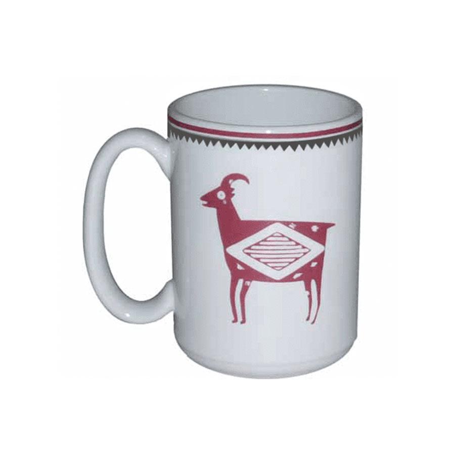 Mug mimbreno bighorn sheep maroon white mimbreno 15 oz