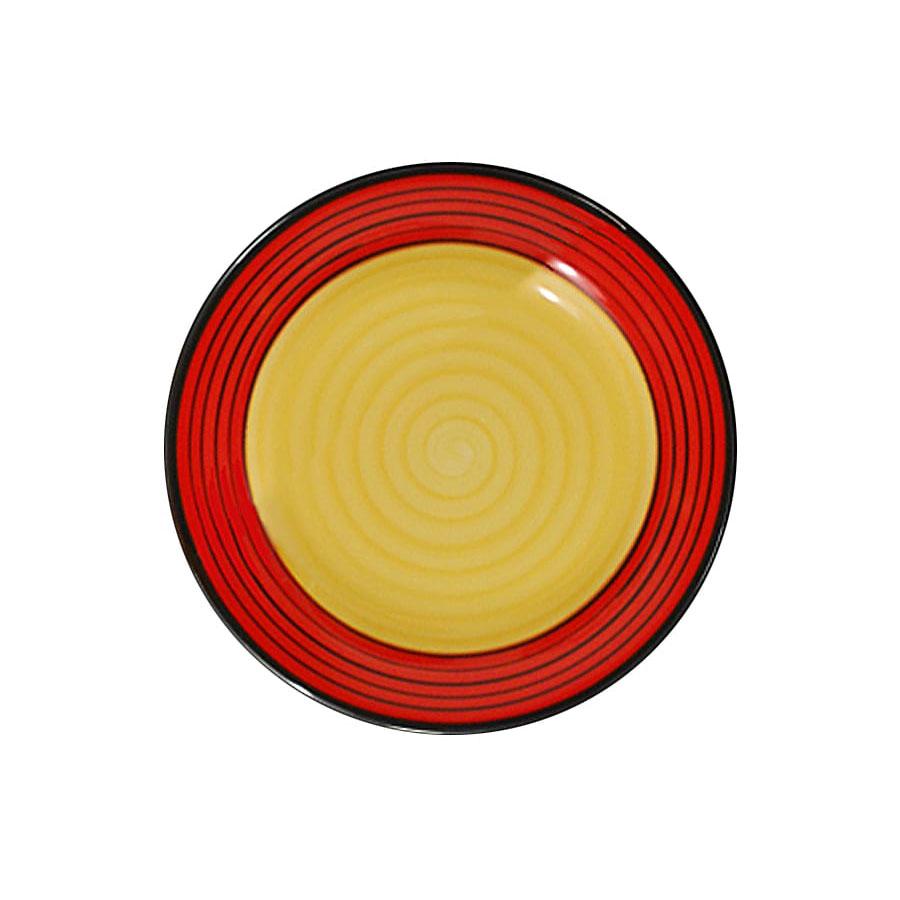 Dinner Plate Set - Set of 4 - Red | Carousel Pattern