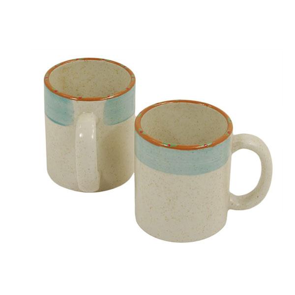 Mug set set of 4 turquoise burnt orange sedona