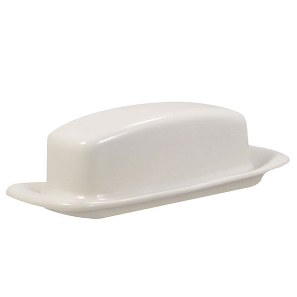 Studio Coupe Ceramic Butter Dish | Matte White