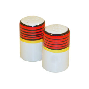 Salt and Pepper Shakers - Red and Yellow | Carousel Pattern