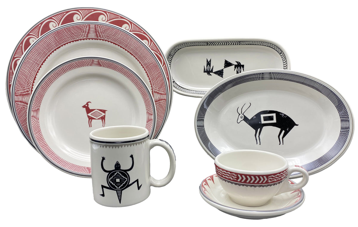 HF Coors Mimbreno ceramic dinnerware
