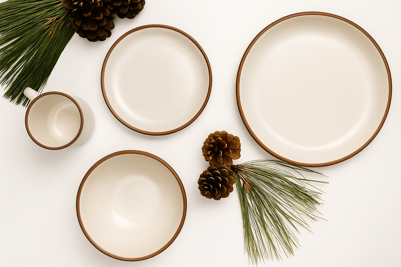 Couped Dinnerware Sets - Winter Collection