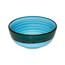 Load image into Gallery viewer, Bowl Set - Set of 4 - Blue &amp; Green | Carousel Pattern
