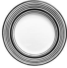 Load image into Gallery viewer, Salad Plate Set - Set of 4 - White &amp; Black | Tuxedo 9&quot; Diameter
