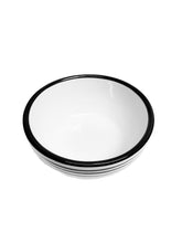 Load image into Gallery viewer, Small Bowl Set - Set of 4 - White &amp; Black | Tuxedo 11 oz, 4 1/2&quot;
