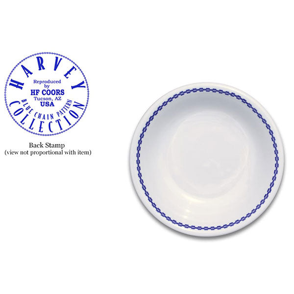 Fruit Dish - White & Blue | Fred Harvey Blue Chain