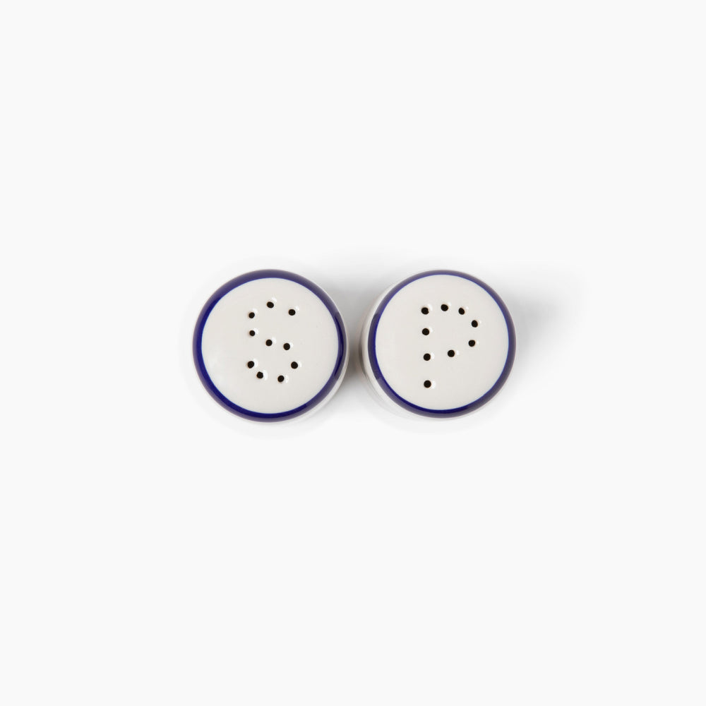 Salt and Pepper Shakers - White & Yellow & Blue & Green | Bella Flora