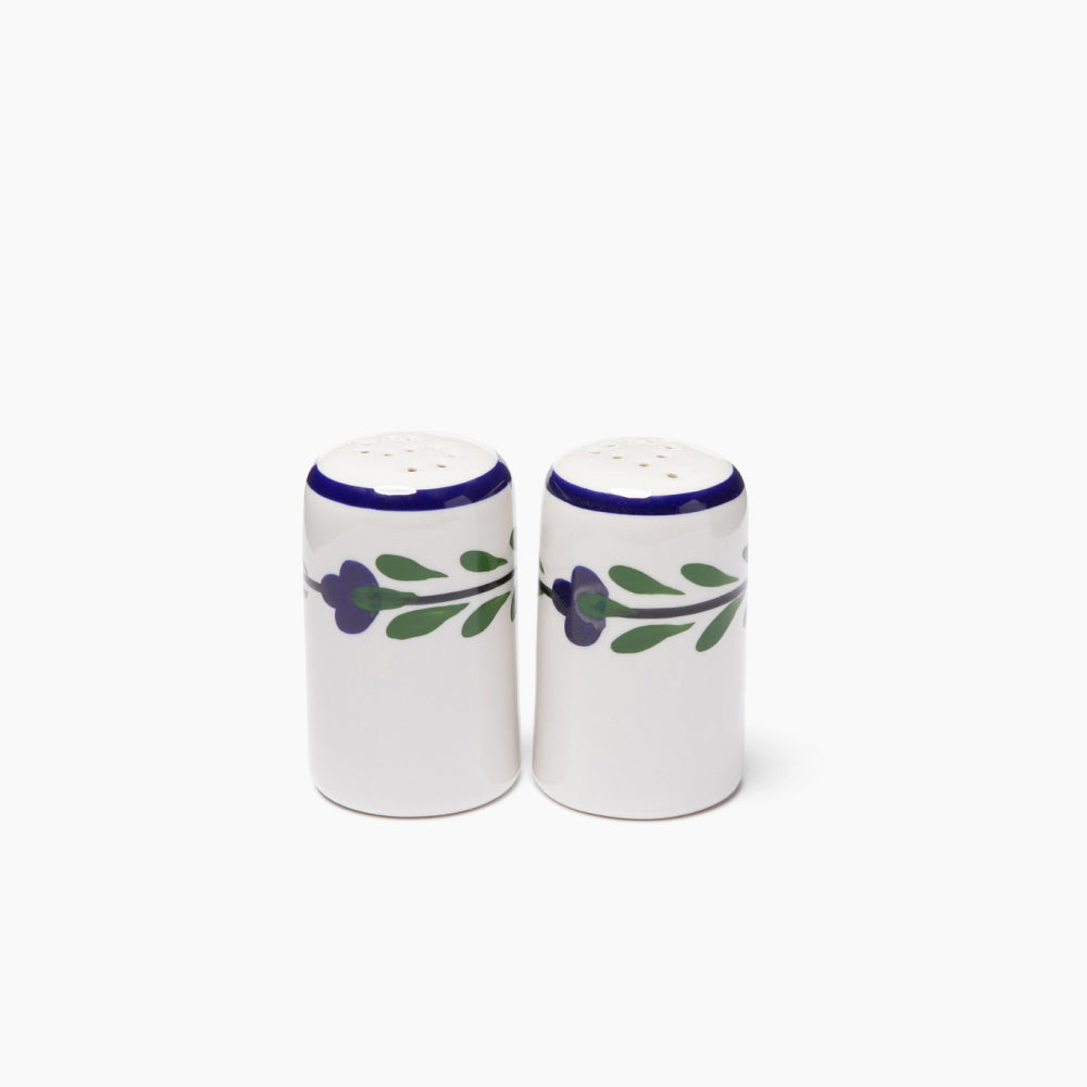 Salt and Pepper Shakers - White & Yellow & Blue & Green | Bella Flora