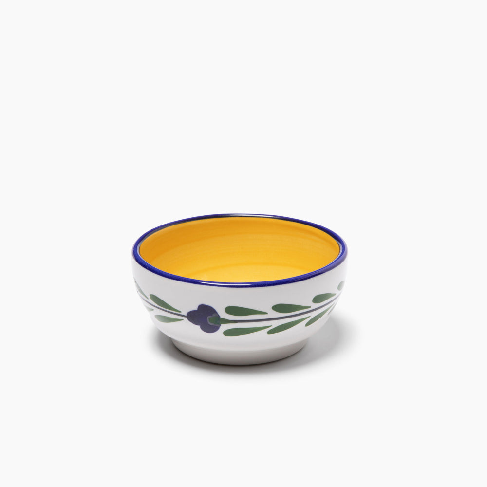 Small Bowl Set - Set of 4 - White & Yellow & Blue & Green | Bella Flora
