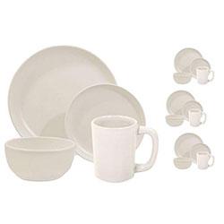 Dinnerware Set - 16 piece - Matte White | Matte White