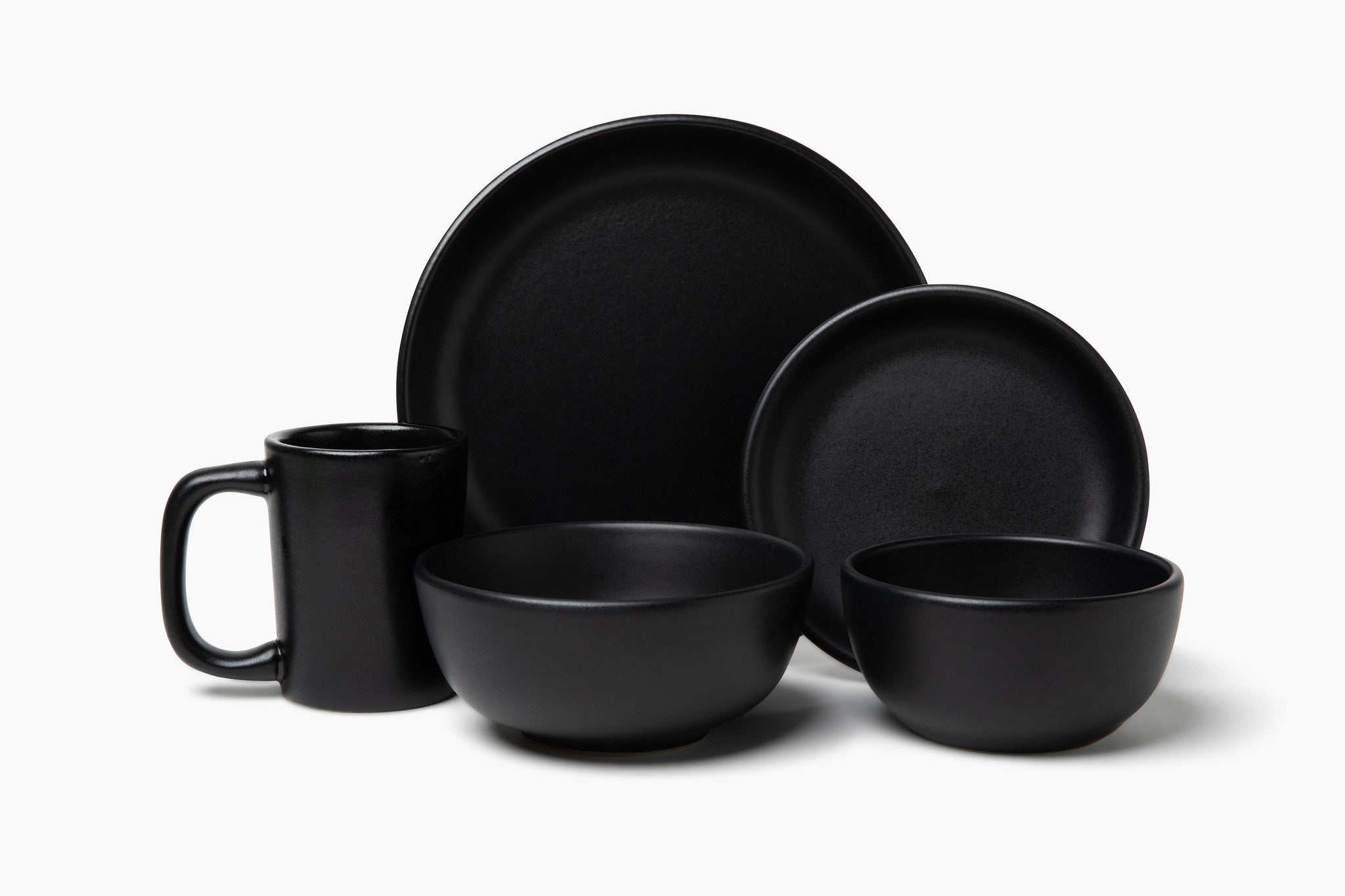 HF Coors Studio Coupe Matte Black Dinner Plate - American-made ceramic dinnerware, Tucson Arizona