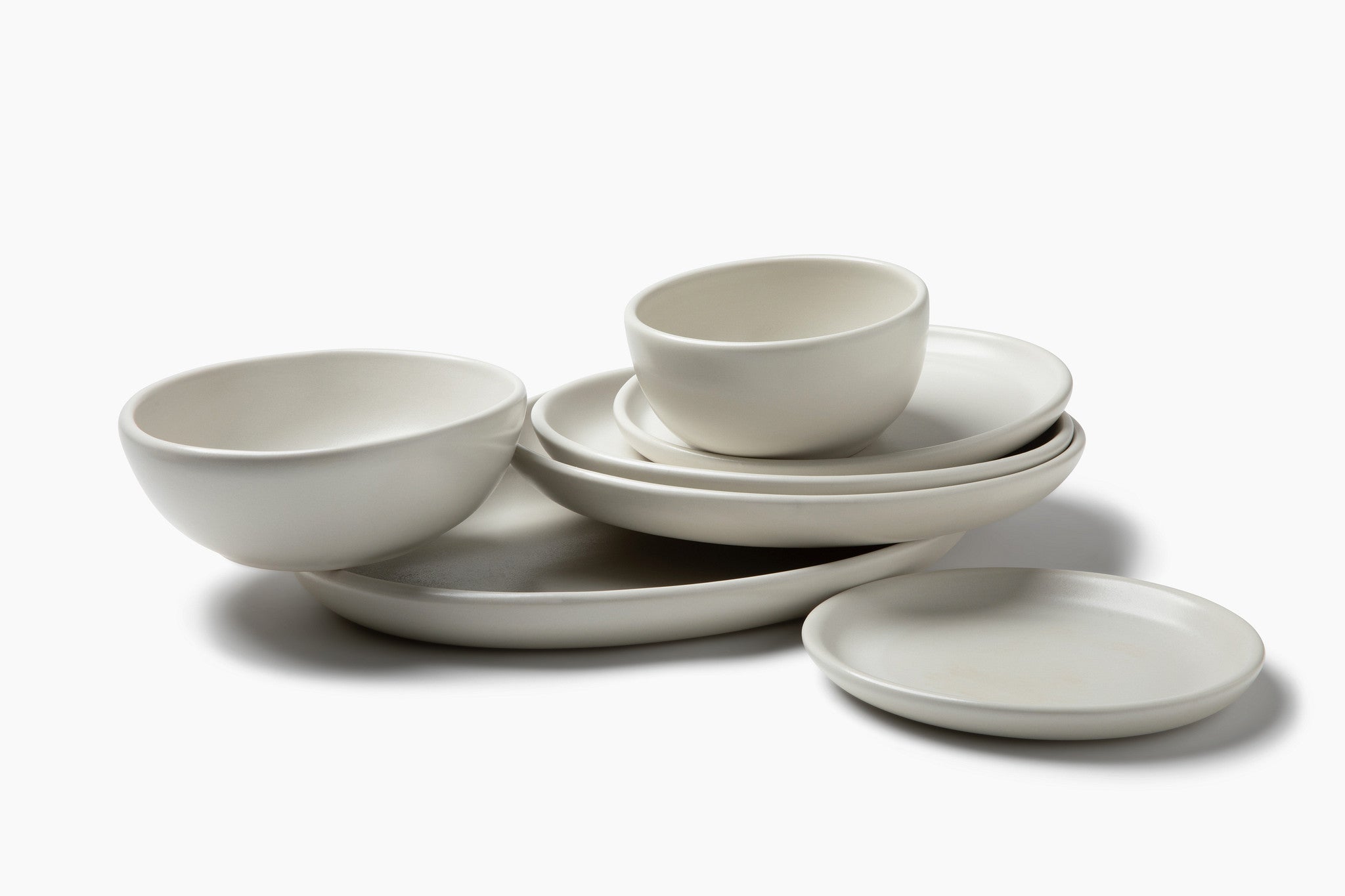 Studio Coupe Cereal Bowls, Set of 4 | Matte White | HF Coors