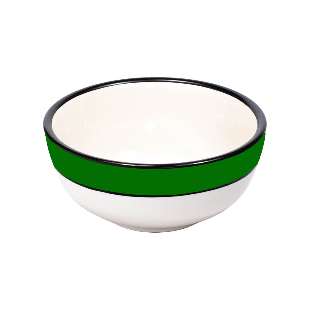 Bowl - White & Green | Holiday Spree Pattern