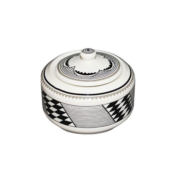 Sugar Bowl - Mimbreño White & Black | Mimbreño
