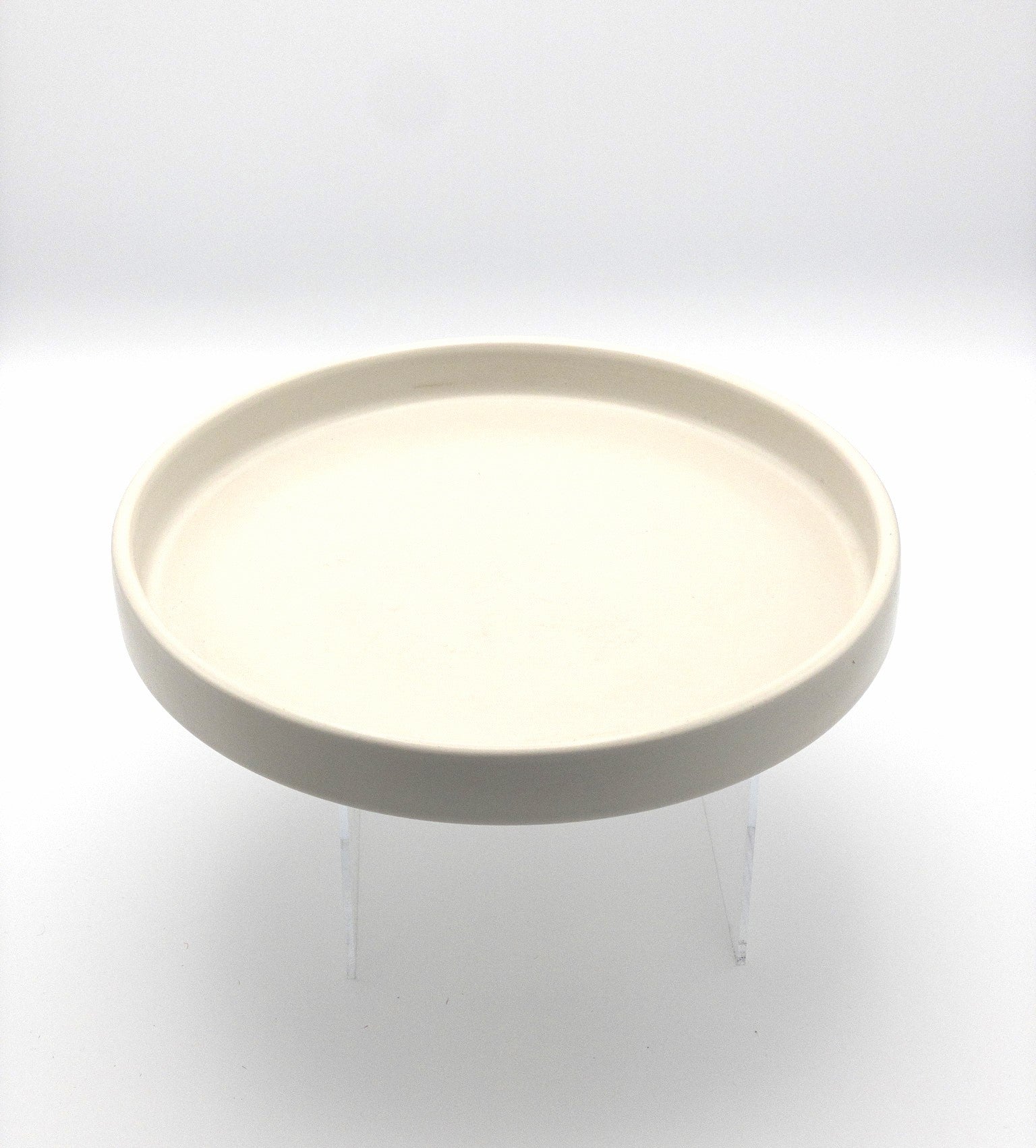 American Modern Dinner Plate Set - Set of 4 - Matte White