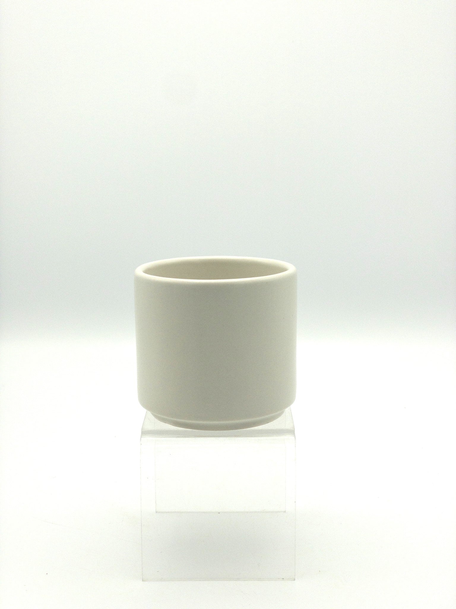 American Modern Latte Mugs – Set of 4 – Matte White