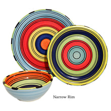 Load image into Gallery viewer, Dinnerware Set - 3 piece -Colorful Striped | Acapulco
