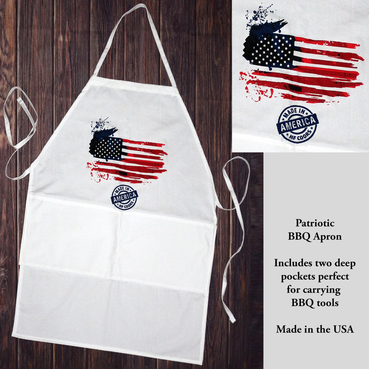 Apron - Patriotic - HF Coors | BBQ Apron - HF Coors