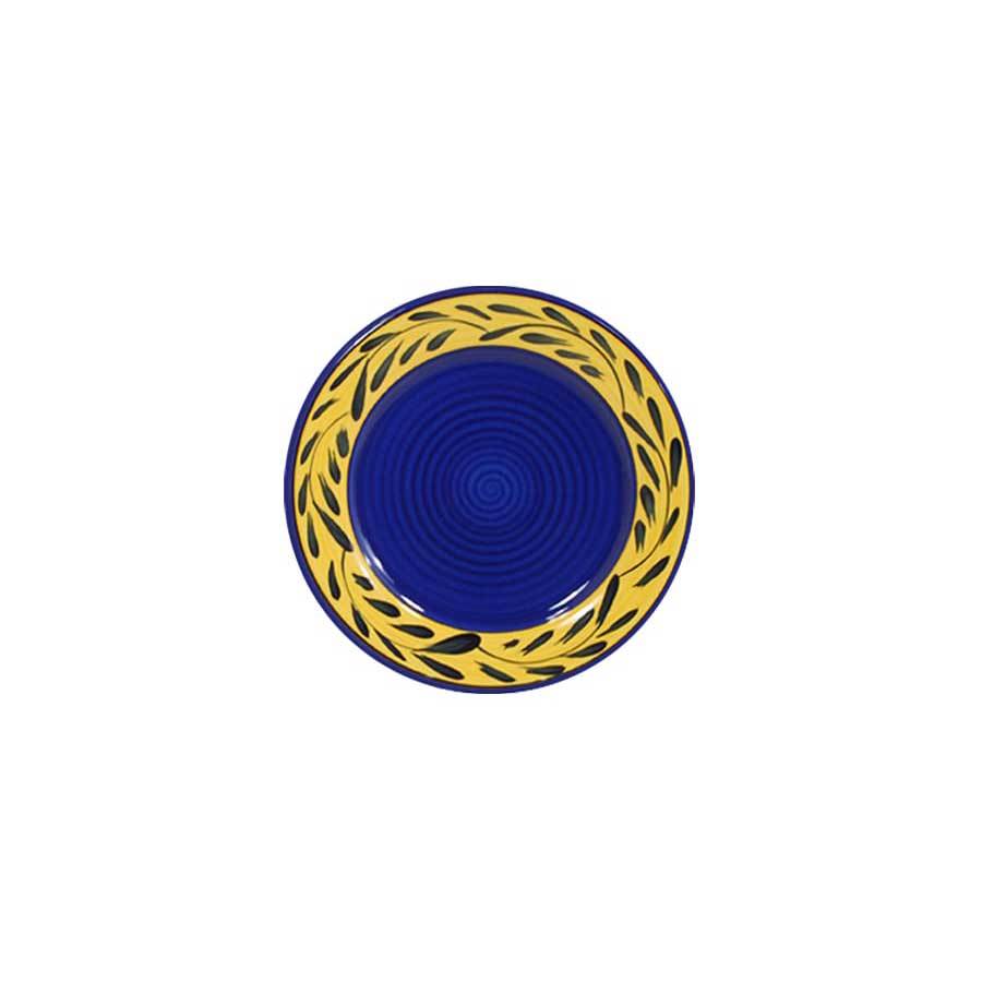 Dessert Plate Set - Set of 4 - Blue & Yellow | Country French