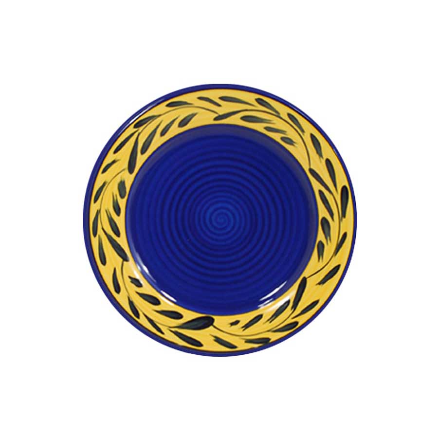 Dinner Plate Set - Set of 4 - Blue & Yellow | Country French