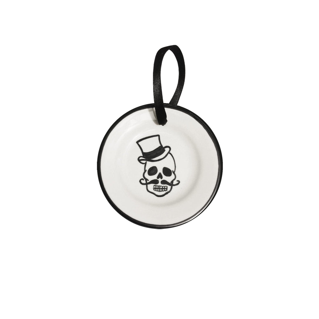 Ornament - Skull with Top Hat | Day of the Dead